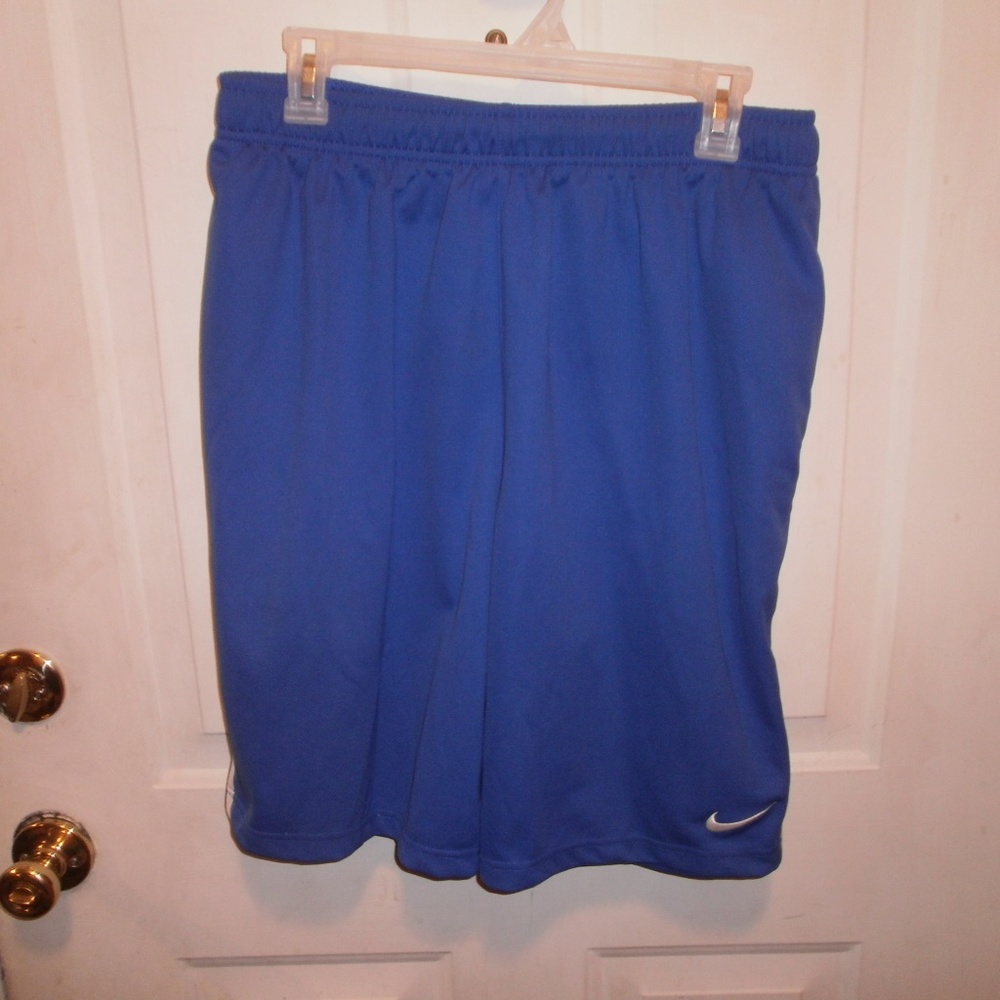 NIKE BLUE MEN'S SHORTS SIZE LARGE IN EUC